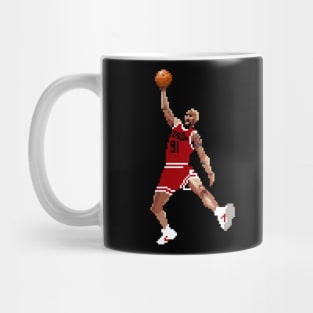 Dennis Rodman Bulls Pixel Rebound Mug